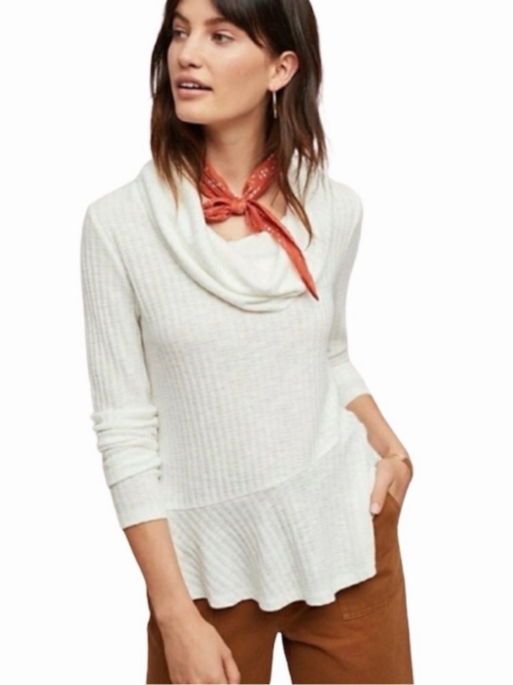 Anthropologie cowl neck top by Maeve